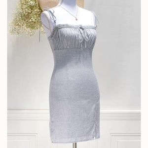 Storia’s Grey & White Fitted Mini Dress - Sz Small